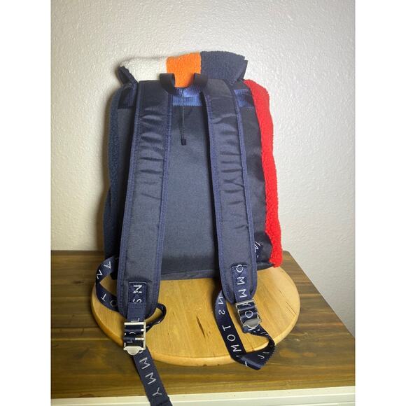 Tommy Hilfiger Tommy Jeans Color Block Fuzzy Backpack - Picture 2 of 10